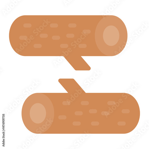 Wood icon vector image. Can be used for Raw Metrial.