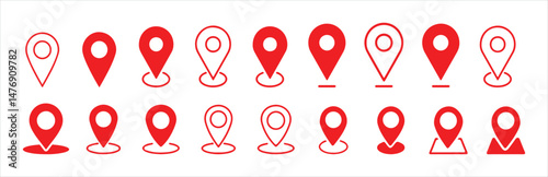 Free Download Location icon.  Modern map markers . Pin icon vector . Location icon. vector illustration Eps 10. - GFXLoad