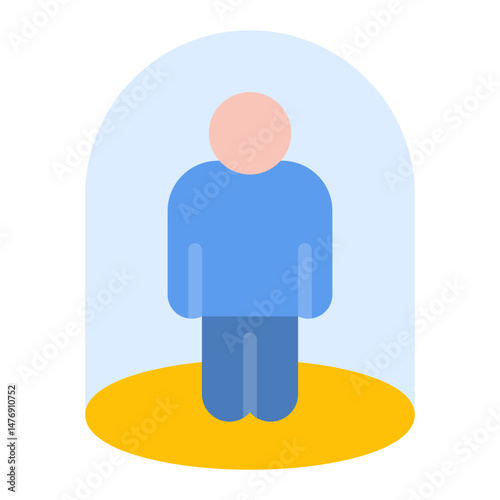 Social Isolation icon vector image. Can be used for Bullying in Society.