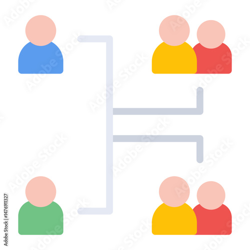 Genealogy icon vector image. Can be used for Inheritance.