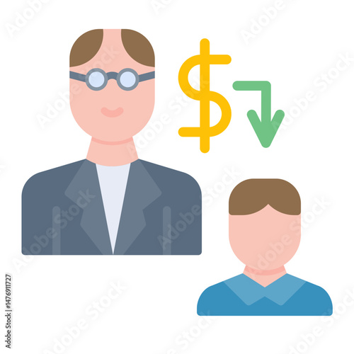 Passing Down icon vector image. Can be used for Inheritance.