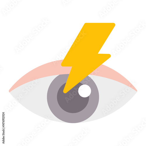 Sensitivity to Light icon vector image. Can be used for Allergy Symptoms.