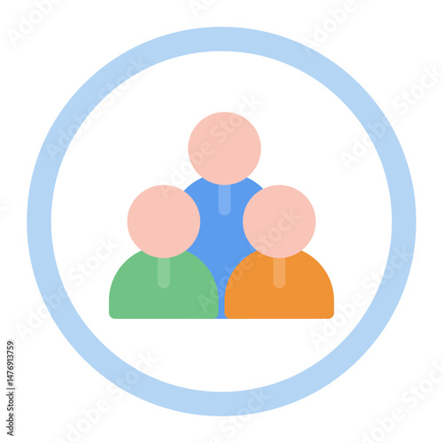 Inner Circle icon vector image. Can be used for Social Relationship.