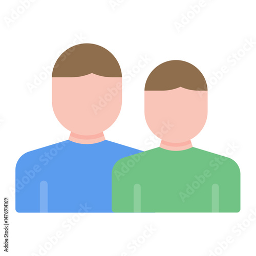Sidekicks icon vector image. Can be used for Social Relationship.