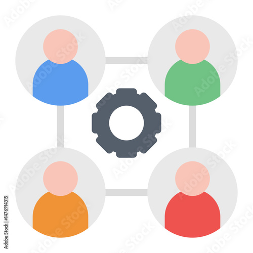Union icon vector image. Can be used for Social Relationship.