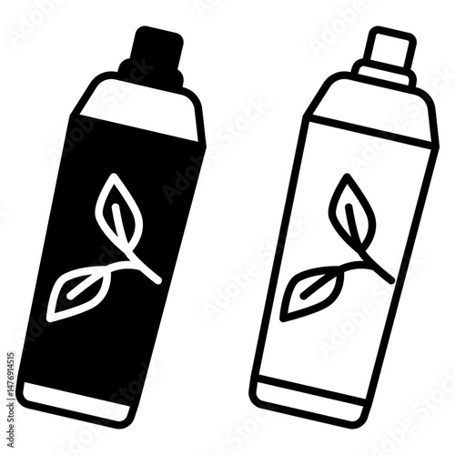 herbal toothpaste icon, flat style pictogram icon for ui or ux mobile app, vector illustration logo symbol design, isolated on white