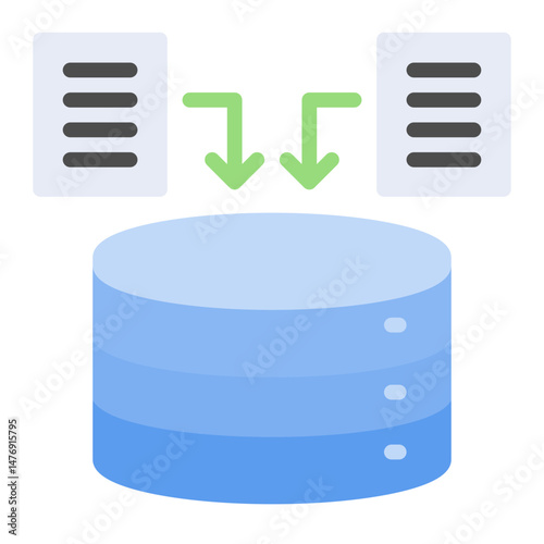 Data Collection icon vector image. Can be used for Market Research.