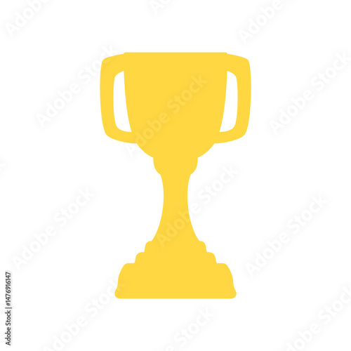 trophy icon, simple flat style, illustration, logo sign symbol pictogram template, for ui or ux isolated on white for mobile app, editable