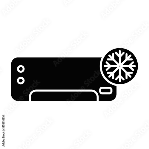 Air Conditioner Icon - AC Icon, simple flat style, illustration, logo sign symbol pictogram template, for ui or ux isolated on white for mobile app, editable