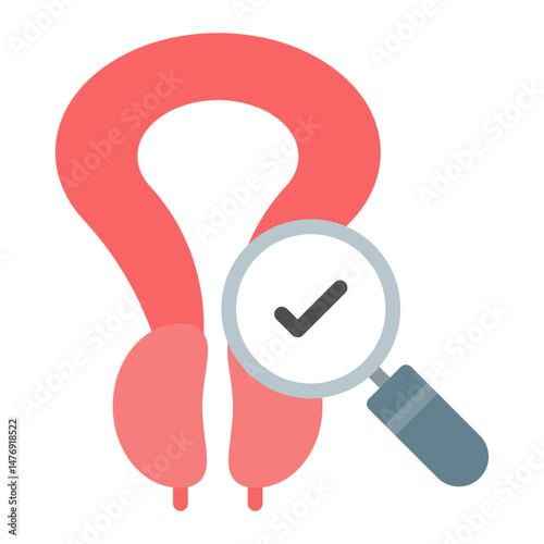 Prostate Exam icon vector image. Can be used for Medical Tests.