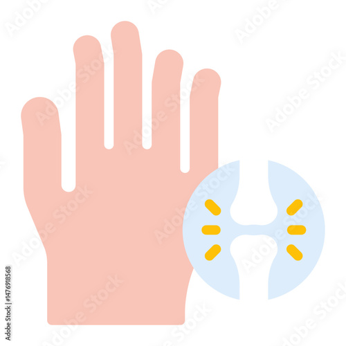 Rheumatoid Factor icon vector image. Can be used for Medical Tests.