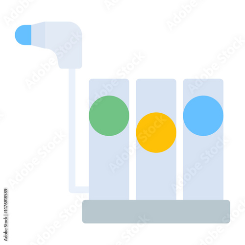 Spirometry icon vector image. Can be used for Medical Tests.