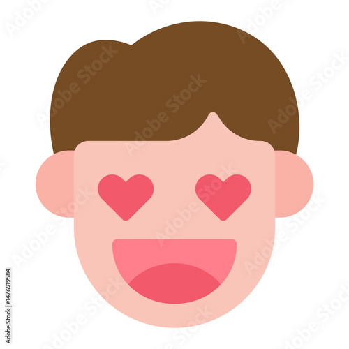 Love icon vector image. Can be used for Human Emotions.