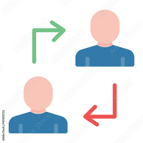 Transfer icon vector image. Can be used for Data Science.