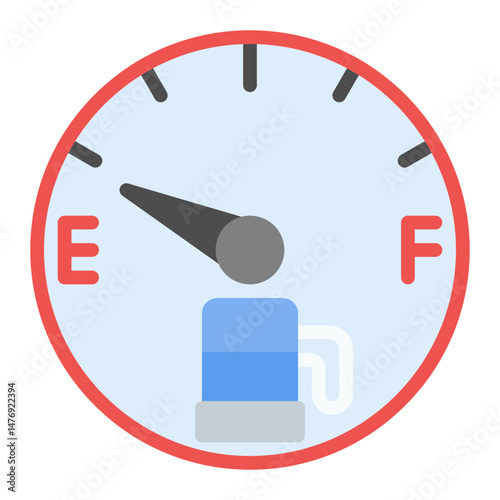 Out of Gas icon vector image. Can be used for Burnout.