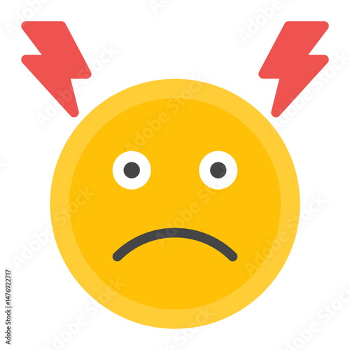 Tension icon vector image. Can be used for Burnout.
