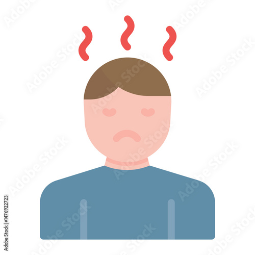 Unmotivated icon vector image. Can be used for Burnout.