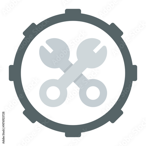 Maintenance icon vector image. Can be used for 3d Printing.