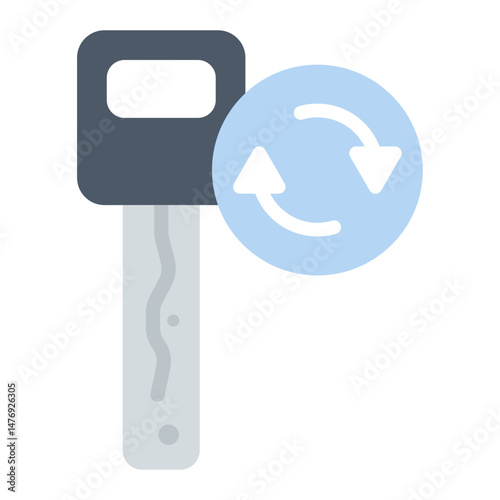 Duplicate key icon vector image. Can be used for Locksmith.