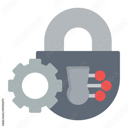 Lock maintenance icon vector image. Can be used for Locksmith.
