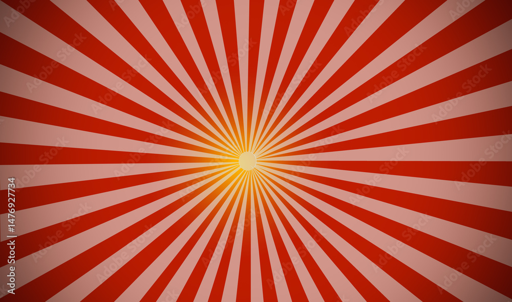 Fototapeta premium red sunburst background