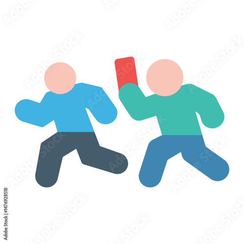 Relay Baton icon vector image. Can be used for Marathon.