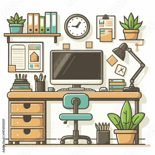 desk, table, background, business, office, modern, white, interior, space, design, light, wall, room, home, texture, laptop, empty, top, furniture, decoration, wooden, computer, work, board, blank, fl