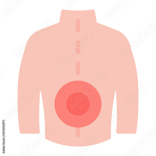Backache icon vector image. Can be used for Body Ache.