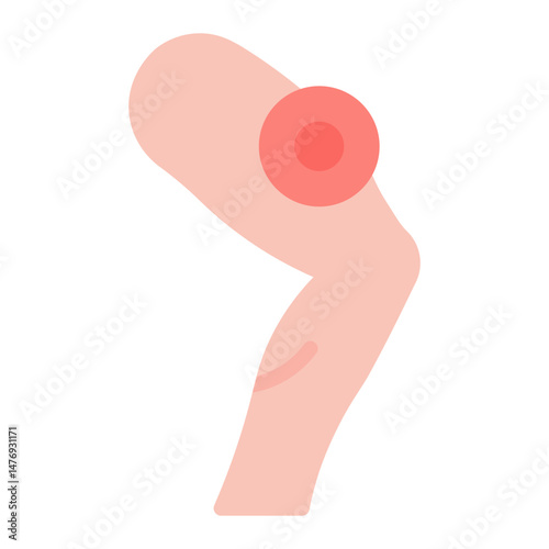 Hip Pain icon vector image. Can be used for Body Ache.
