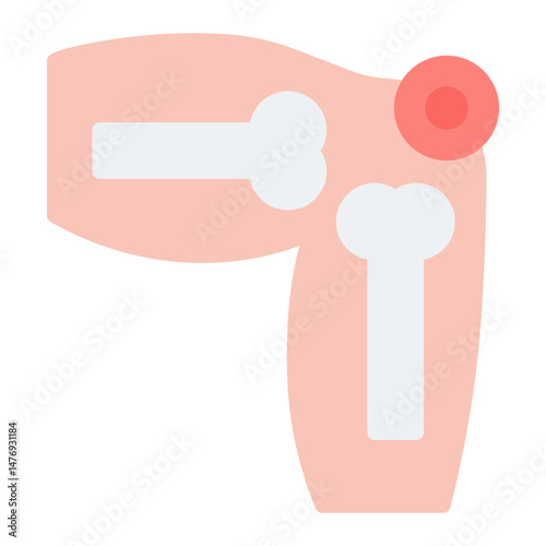 Joint Pain icon vector image. Can be used for Body Ache.
