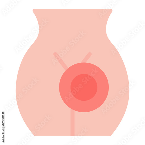 Pelvic Pain icon vector image. Can be used for Body Ache.