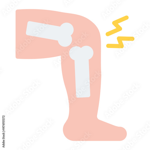 Rheumatism icon vector image. Can be used for Body Ache.