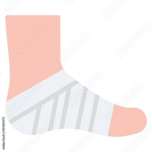 Sprain icon vector image. Can be used for Body Ache.