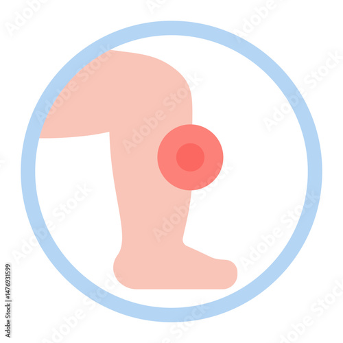 Stiffness icon vector image. Can be used for Body Ache.