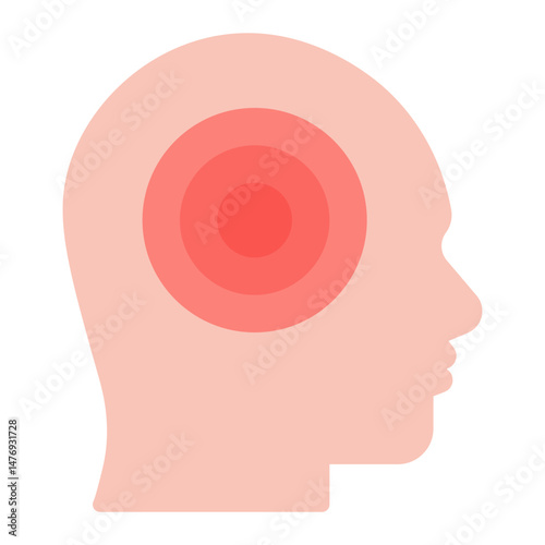 TMJ Pain icon vector image. Can be used for Body Ache.