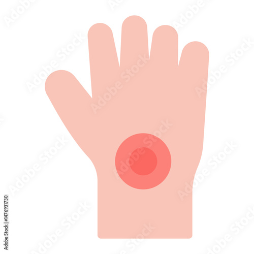 Wrist Pain icon vector image. Can be used for Body Ache.