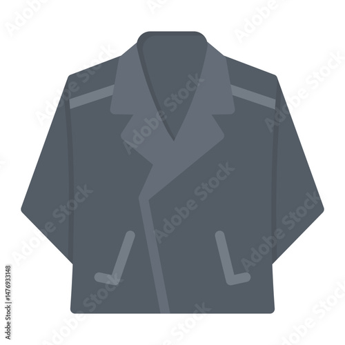 Leather Jacket icon vector image. Can be used for Rock and Roll.