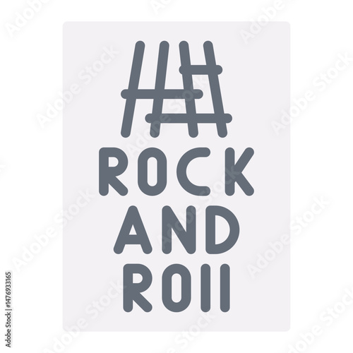 Rock and Roll Hall of Fame icon vector image. Can be used for Rock and Roll.