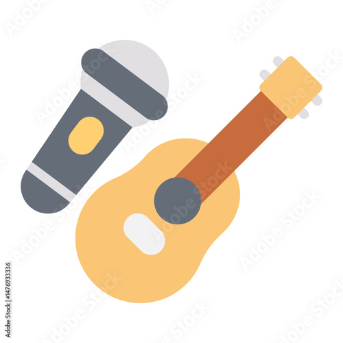 Rock Band icon vector image. Can be used for Rock and Roll.