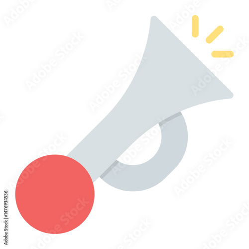 Ship Horn icon vector image. Can be used for Cruiser.