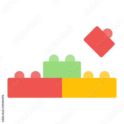 Building Blocks icon vector image. Can be used for Raising Children.