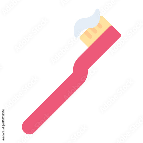 Children Toothbrush icon vector image. Can be used for Raising Children.