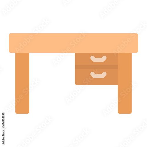 Desk icon vector image. Can be used for Raising Children.