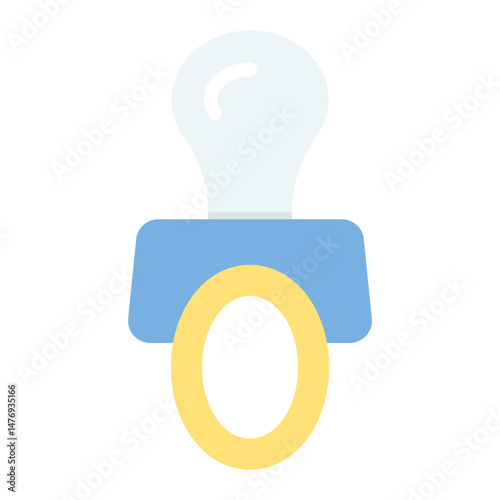 Pacifier icon vector image. Can be used for Raising Children.