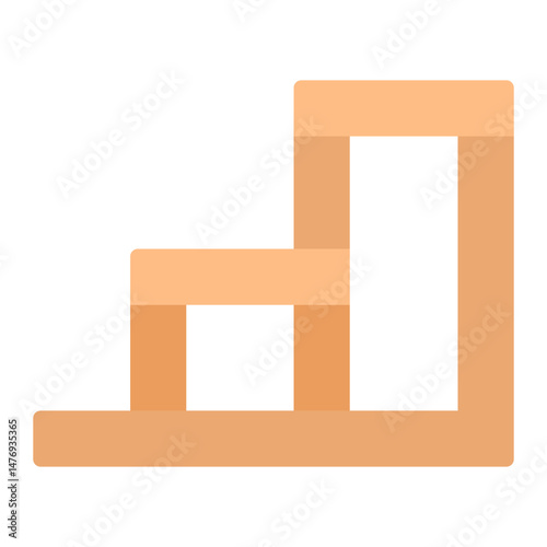 Step Stool icon vector image. Can be used for Raising Children.