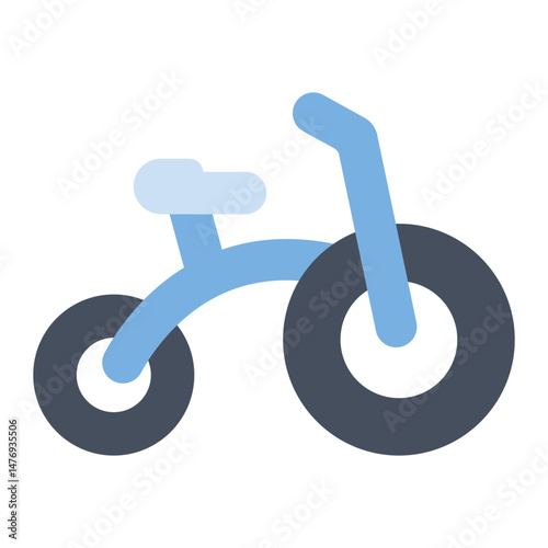 Tricycle icon vector image. Can be used for Raising Children.