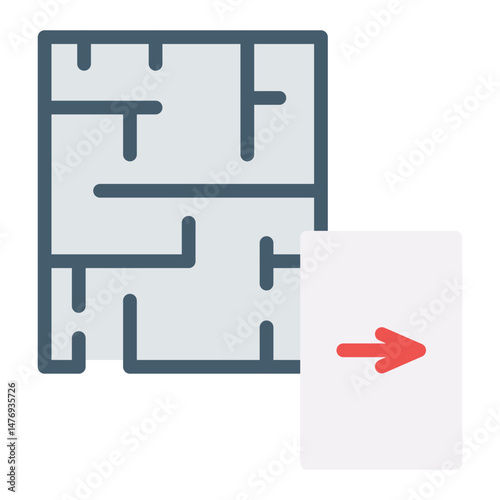 Emergency Plan icon vector image. Can be used for Rescue And Response.