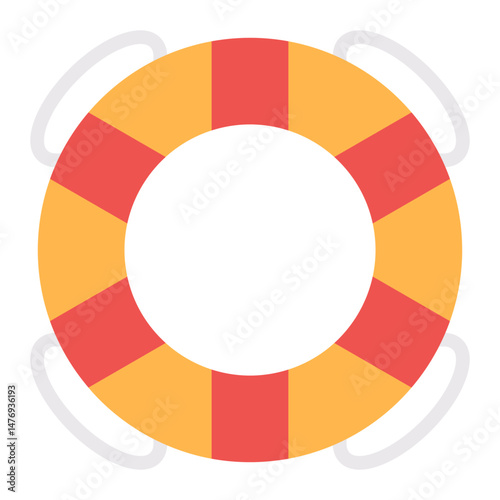 Lifebuoy icon vector image. Can be used for Rescue And Response.