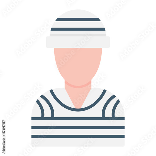 Criminal Male Line Color Icon