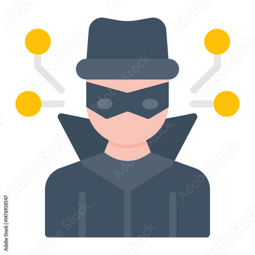 Cyber inspector icon vector image. Can be used for Information Security.
